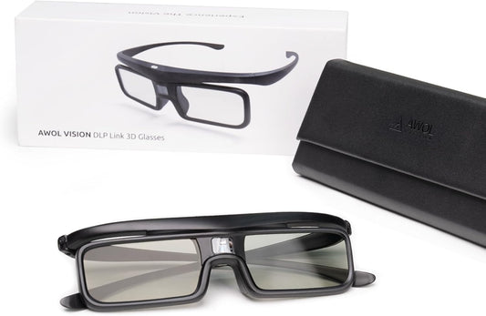 AWOL VISION DLP Link 3D Glasses for Immersive Home Theater