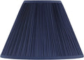 Transitional Hardback Empire Dark Blue Pleated Spider Lamp Shade