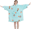 Qeils Wearable Blanket Hoodie for Women - Oversized Sherpa Warmth