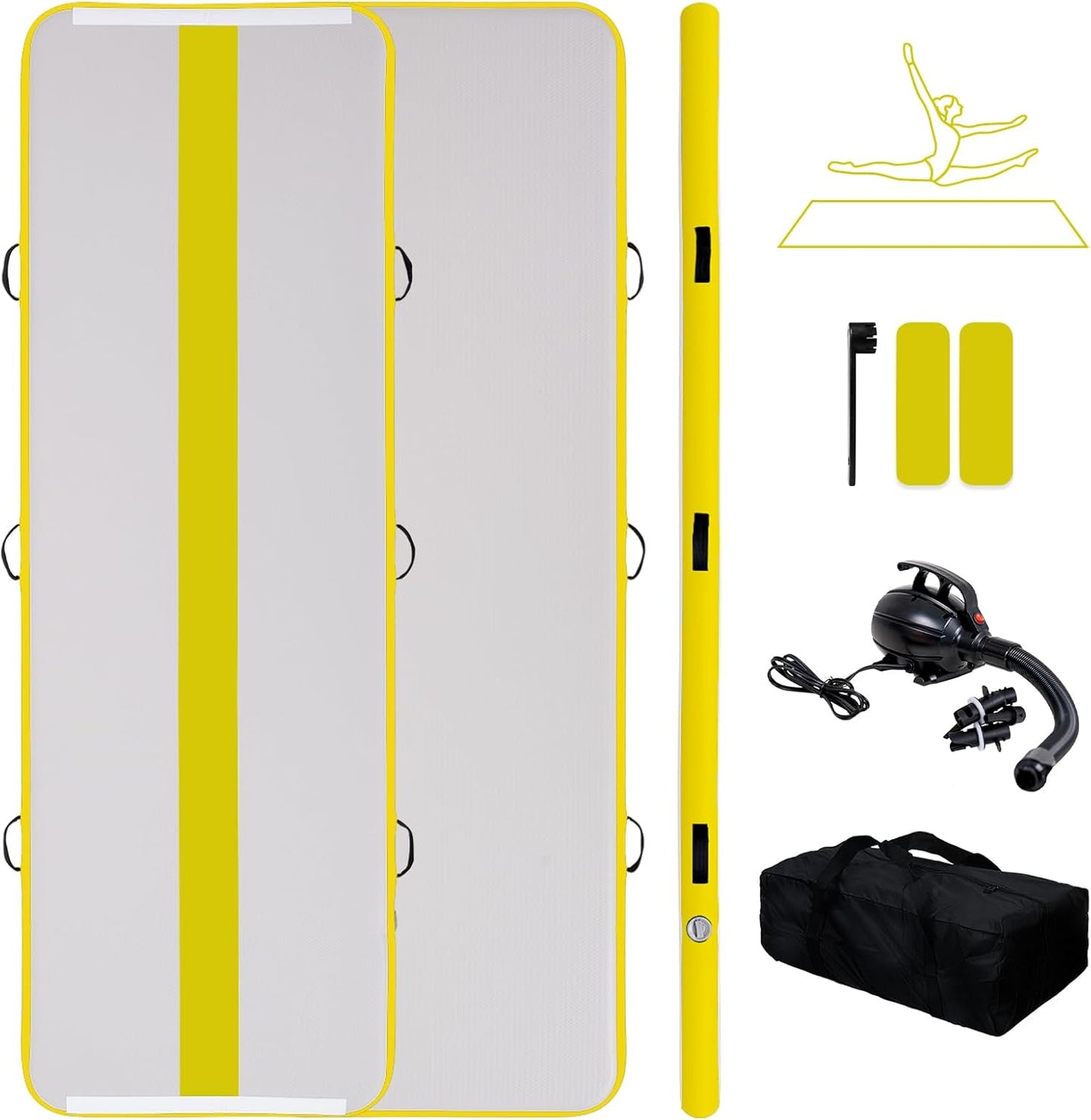 Tuxedo Sailor Inflatable Gymnastics Tumbling Mat for Training