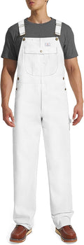 HISEA Men's Denim Bib Overall - Durable Midweight Workwear