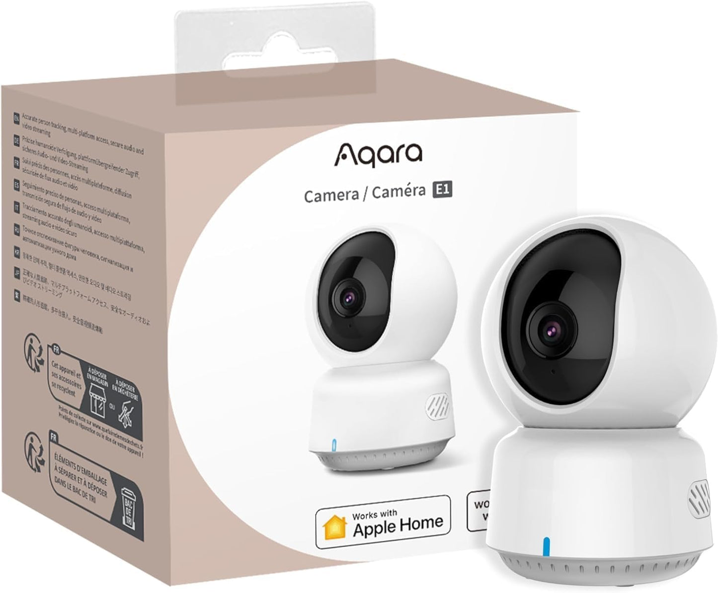 Aqara E1 2K Security Cam: Person Tracking, Night Vision, Wi-Fi 6