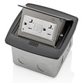 Leviton Pop-Up Floor Box with 20 Amp GFCI Outlet - Low Profile