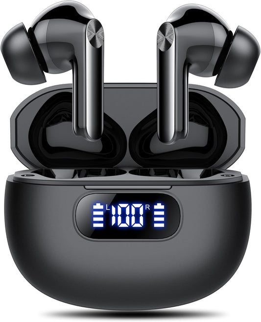 Wireless Earbuds with Bass Stereo Sound and 48 Hours Playtime