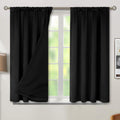 Blackout Curtains 45 in Length 2 Panels - Total Light Block