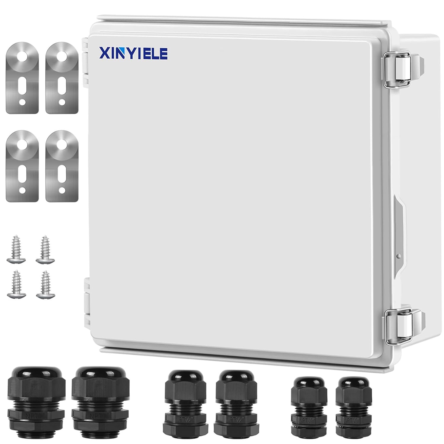 Waterproof Outdoor Project Junction Box with Hinged Cover