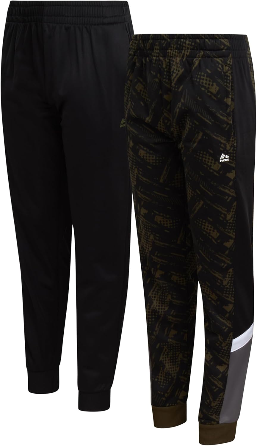 RBX Boys Sweatpants 2 Pack Stretch Performance Joggers