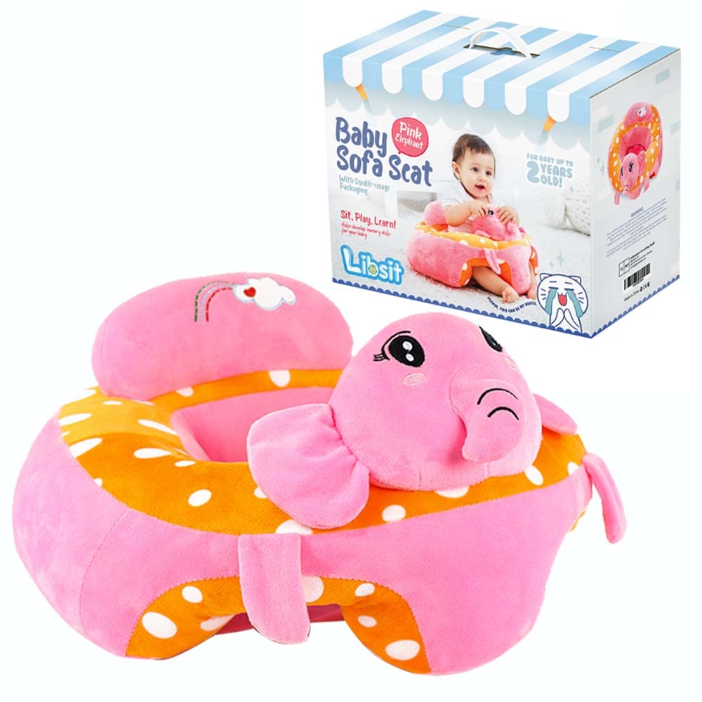 Baby Sofa Chair Floor Seat for Babies - Cute Elephant Design