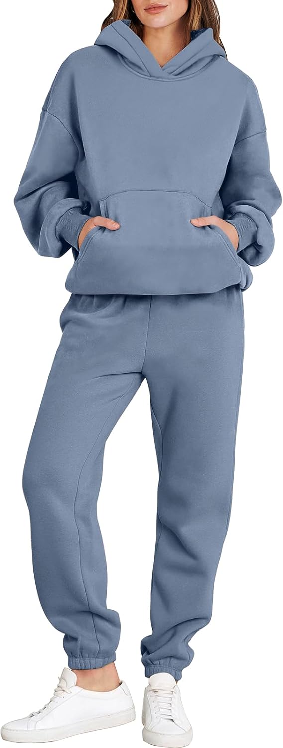 Oversized Hoodie and Jogger Sweatpants Set for Women - Y2K Style