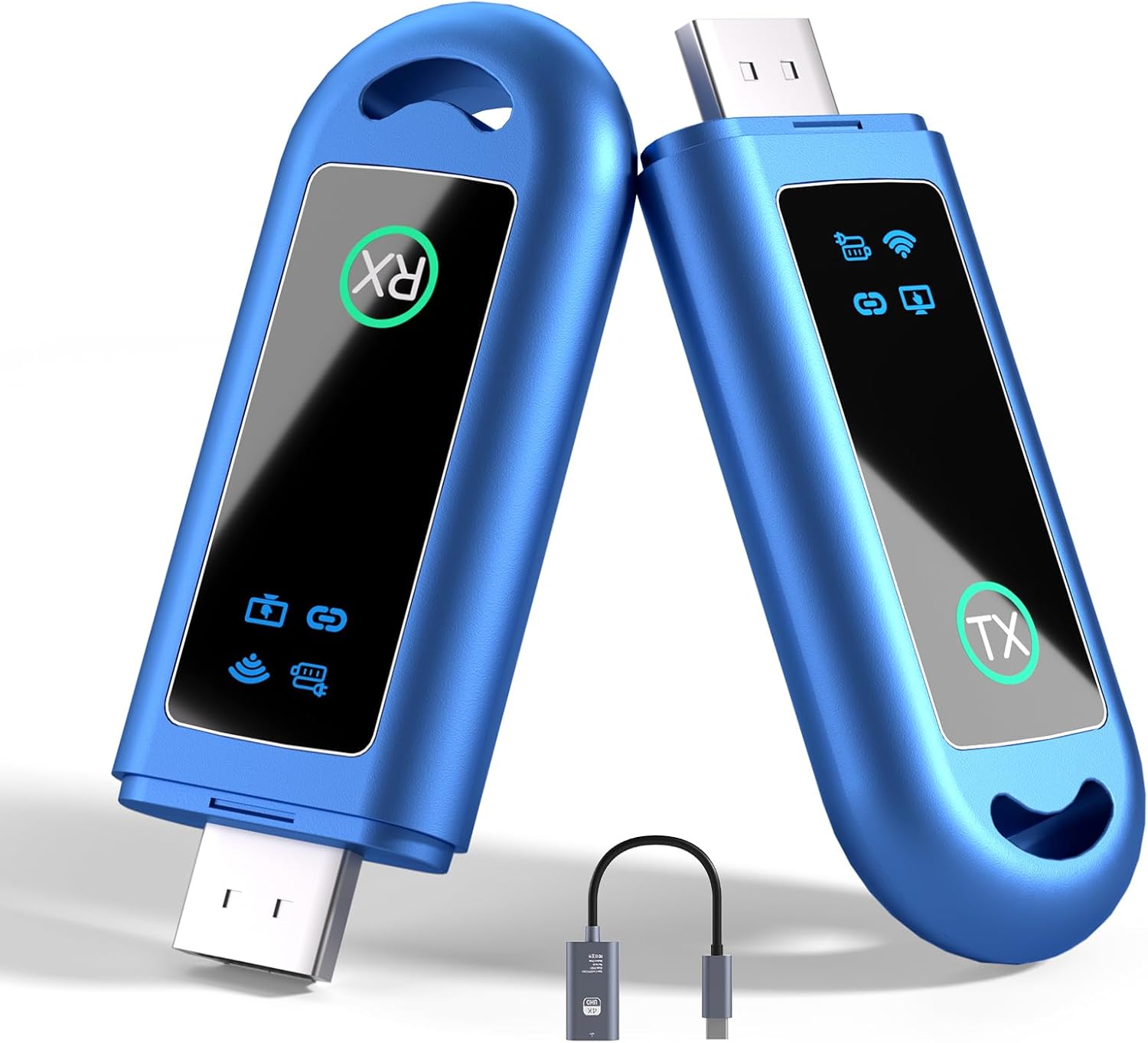 Blue HDMI Wireless Transmitter and Receiver for Easy Streaming