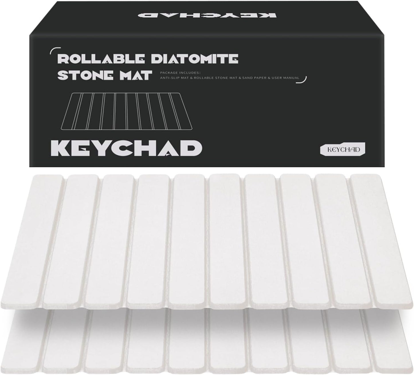 Foldable Stone Bath Mat for Quick Drying and Absorption