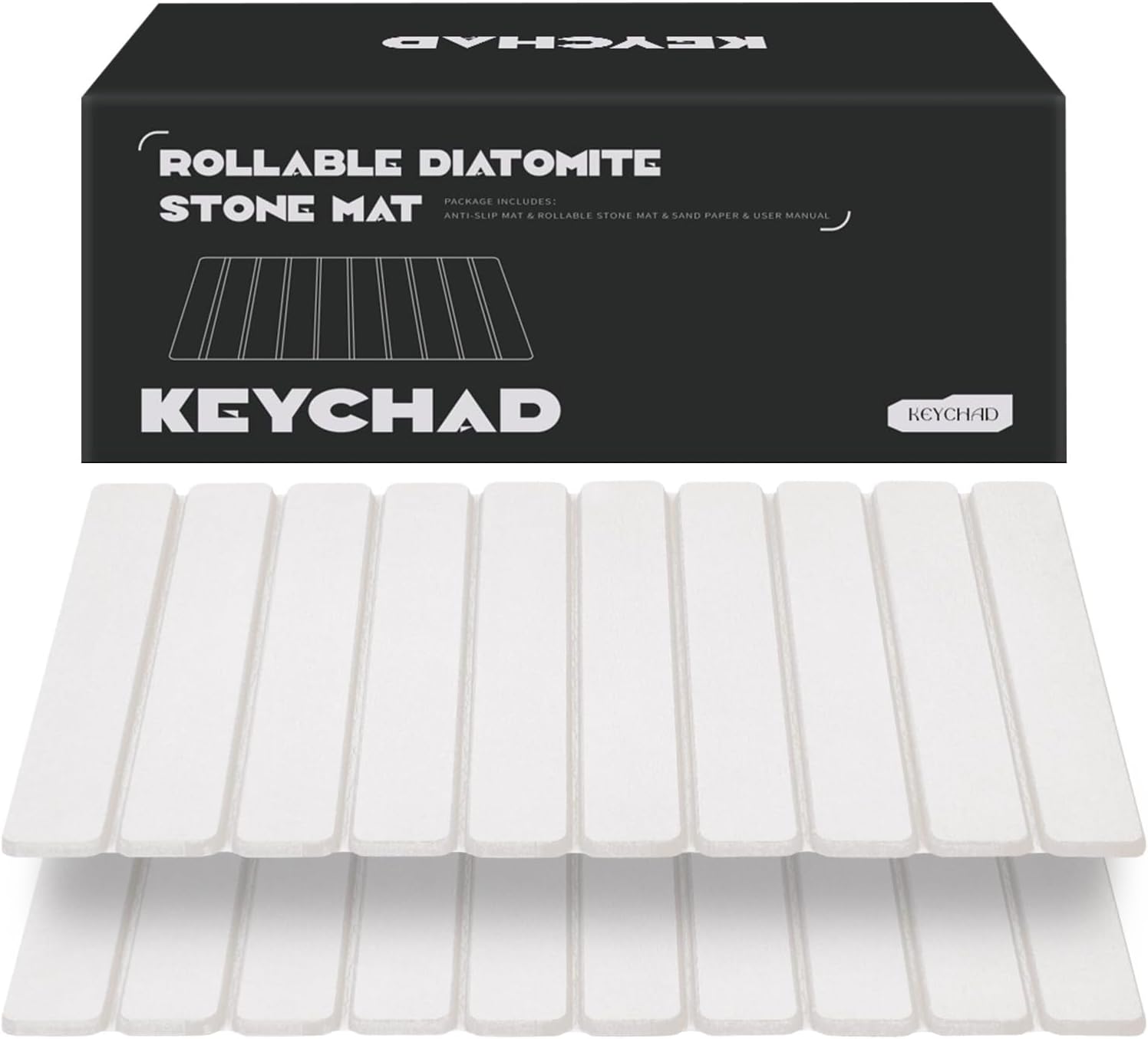 Foldable Stone Bath Mat for Quick Drying and Absorption