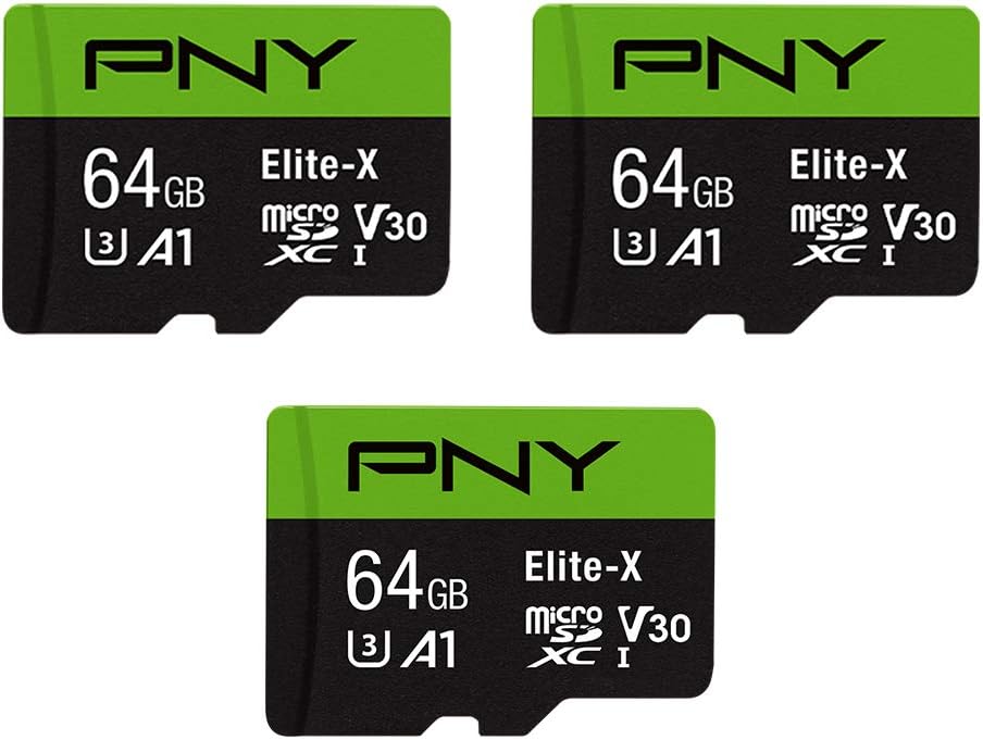 Get Faster Speeds with PNY 64GB Elite-X 3-Pack - 100MB/s U3 V30