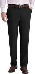 Men's Classic Fit Flat Front Dress Pants Expandable Waist - Wrinkle 8%