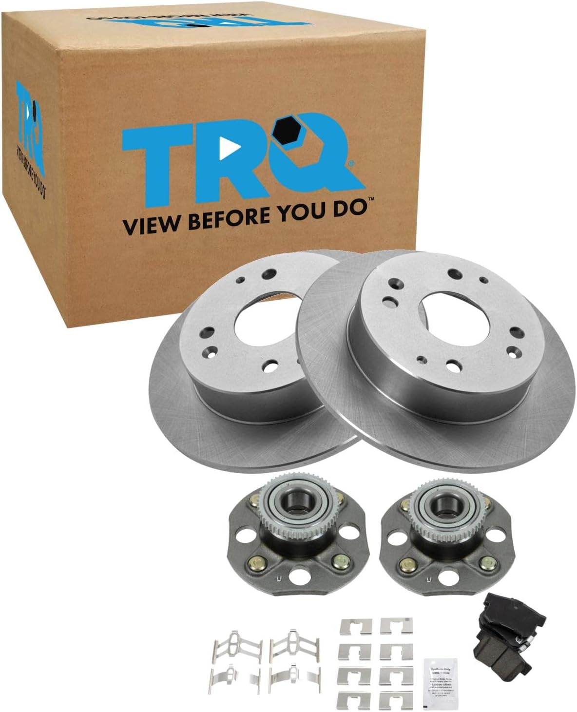TRQ Rear Brake Pad & Rotor Kit for 1998-2002 Honda Accord