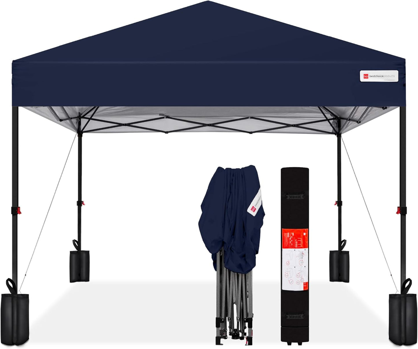 Instant Setup 10x10ft Pop Up Canopy - Easy 1-Button Push