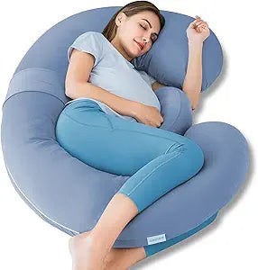QUEEN ROSE E Shaped Pregnancy Pillows for Sleep Support 60in