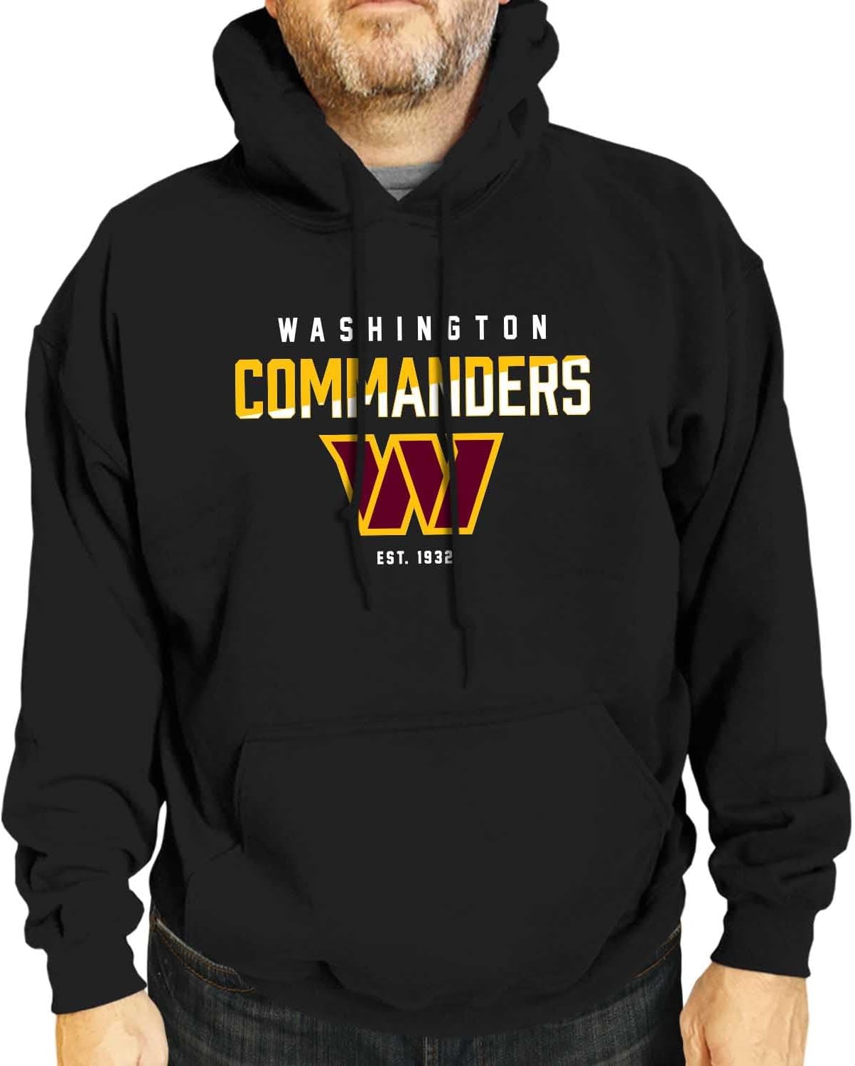 Washington Commanders Hoodie - Diagonal Fade Fleece Sweatshirt