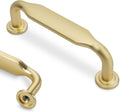 10 Pack 3 Inch Cabinet Pulls Brushed Gold - Solid Zinc Alloy Handles