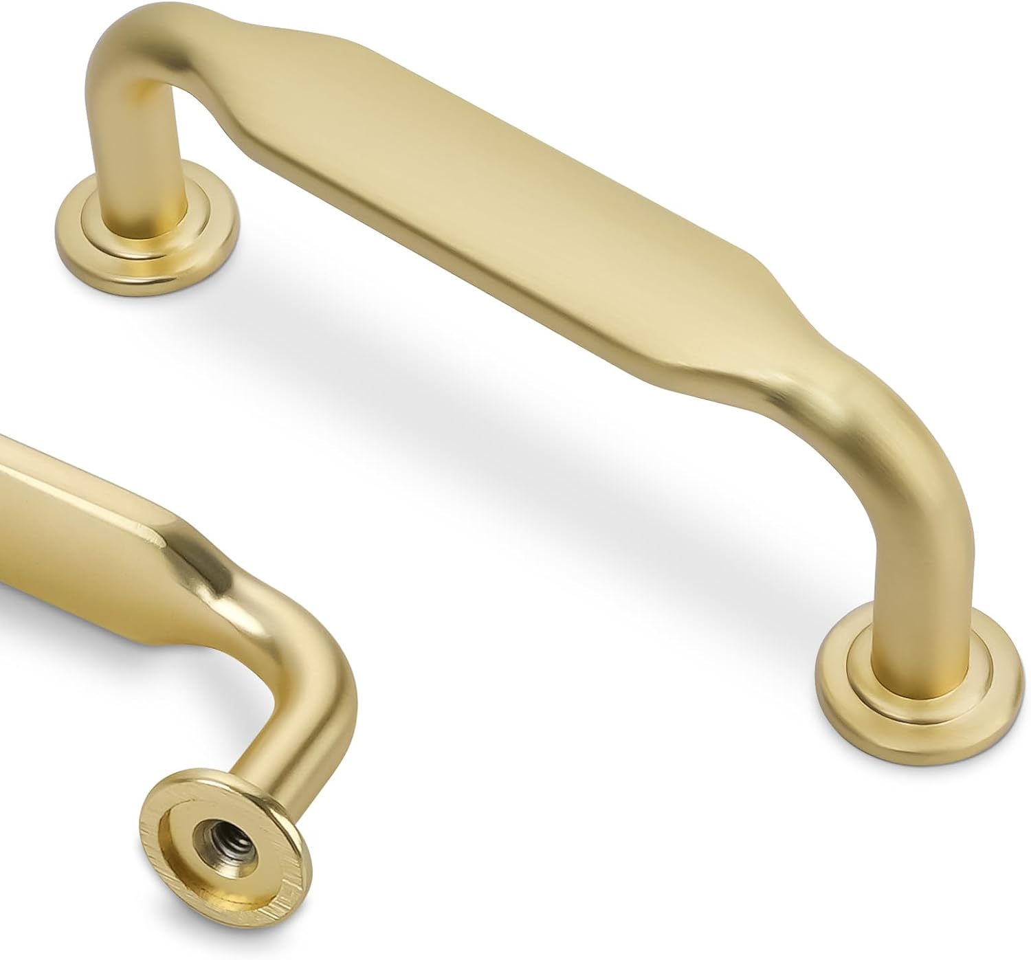 3 Inch Brushed Gold Cabinet Pulls - 10 Pack of Durable Handles