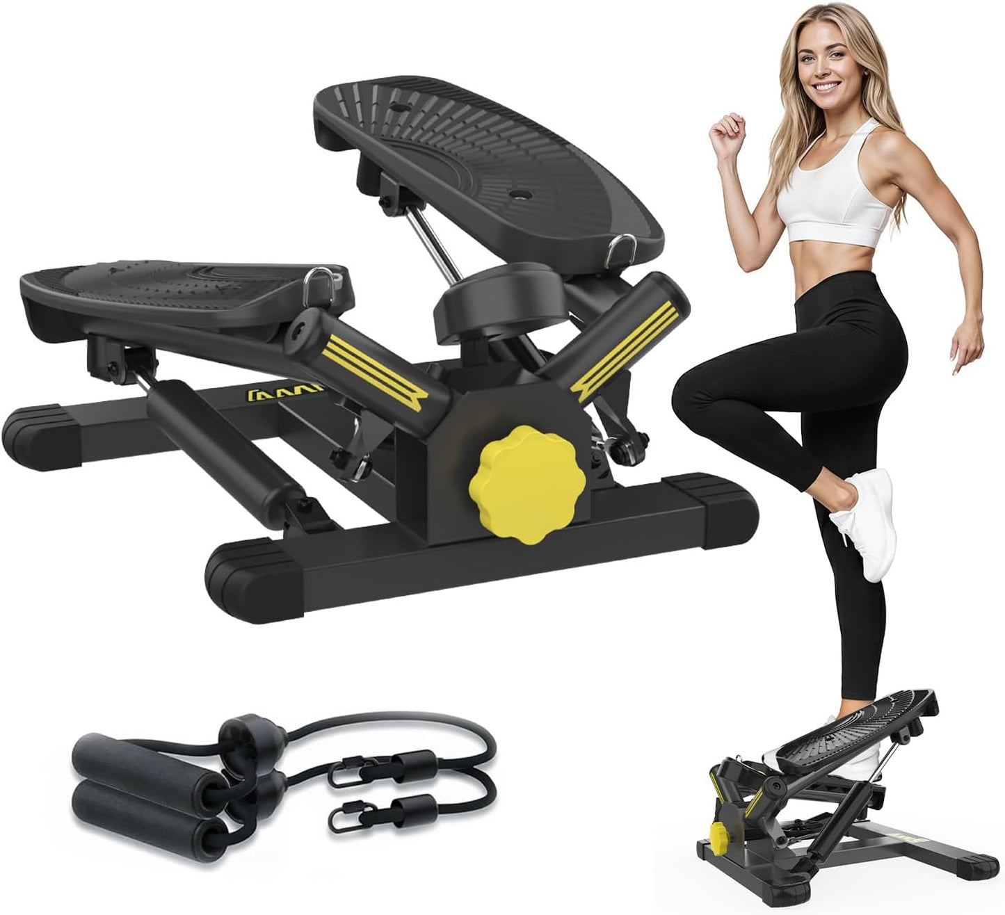Stepper Machine with Resistance Bands for Full Body Workout