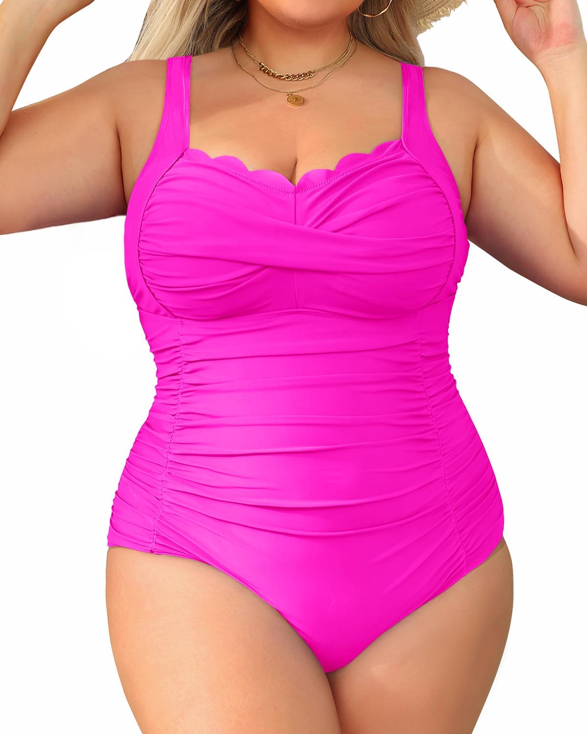 Aqua Eve Womens Plus Size One Piece Swimsuit for Comfort