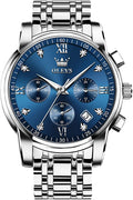 OLIVIAUS Stainless Steel Chronograph Watch - Luxury & Style