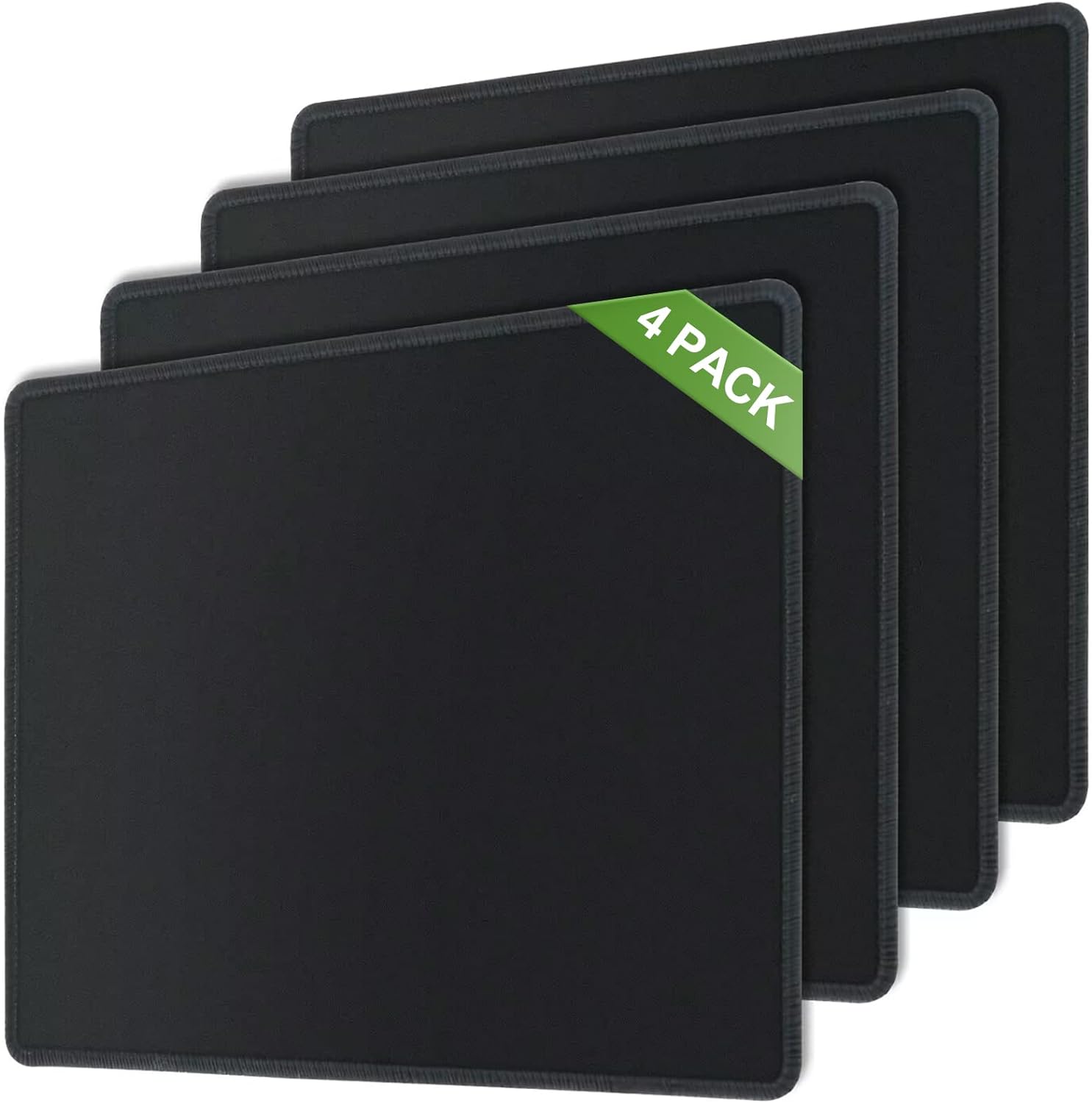 Premium Textured Mouse Pad - Non-Slip for Laptop & PC, 10.1x8.2 in, Black