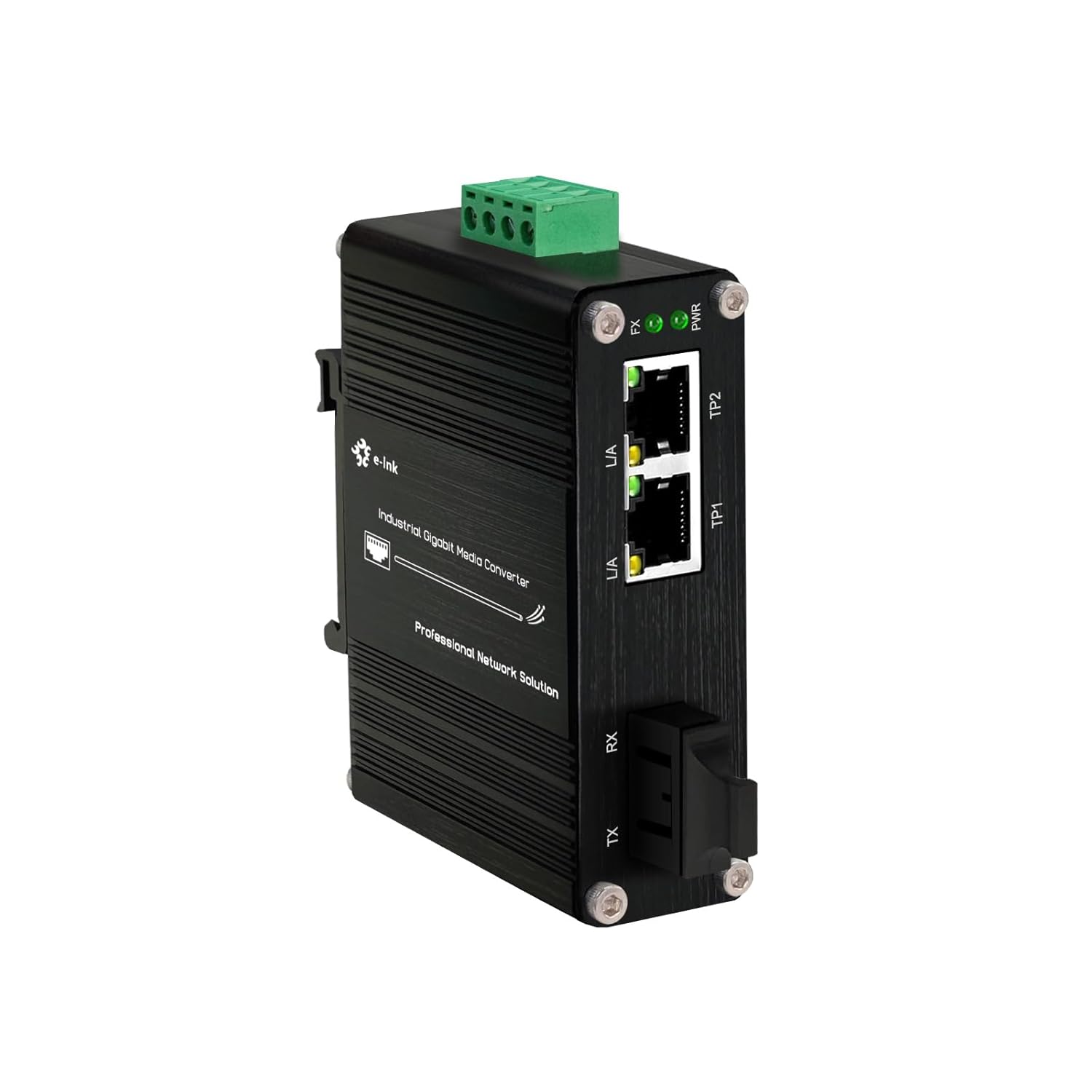 Mini Industrial 2 Port Gigabit Media Converter for Ethernet Use