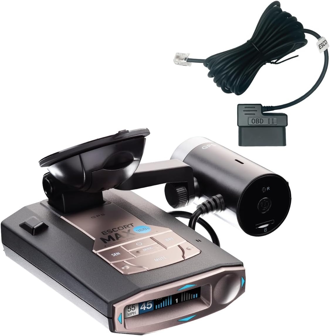 Escort MAX 360c Radar Detector with Smart Dash Cam Bundle