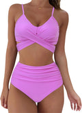 Women's Wrap Push Up High Waisted Bikini Set - Flattering Fit