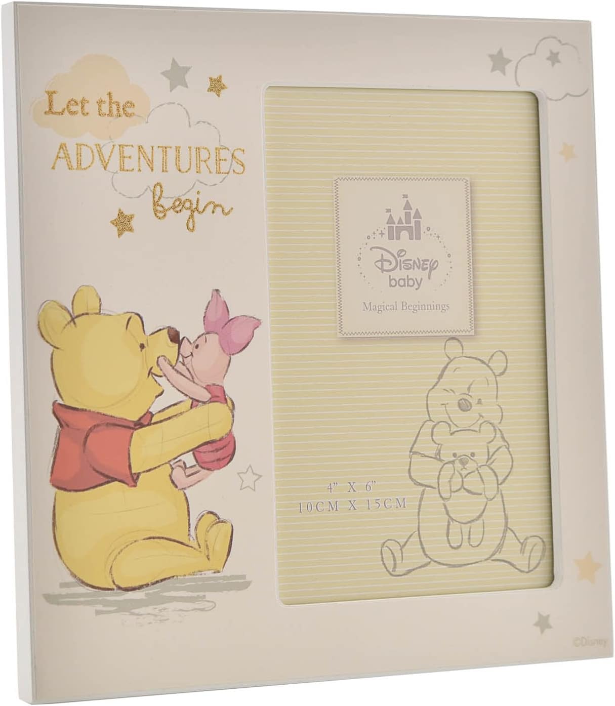 Winnie the Pooh and Piglet Photo Frame for Magical Beginnings