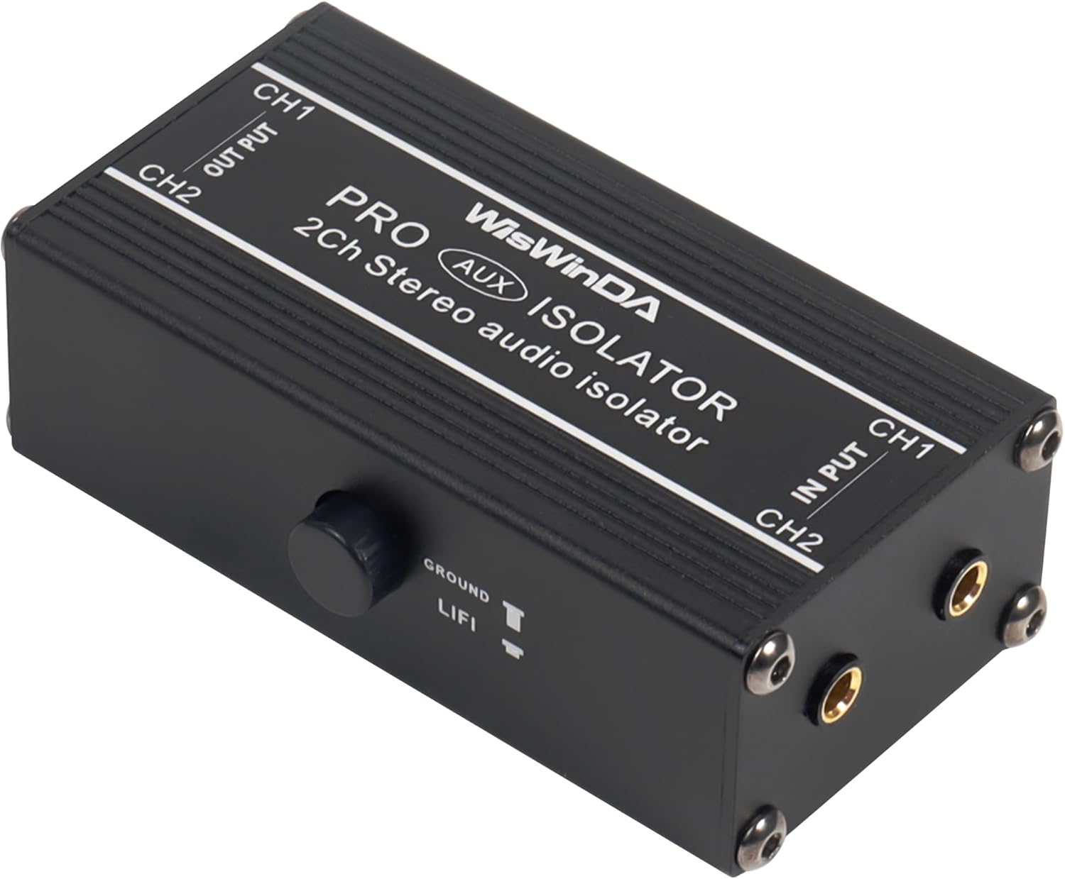 2Channels Pro 3.5mm Aux Noise Filter Box for Audio Clarity