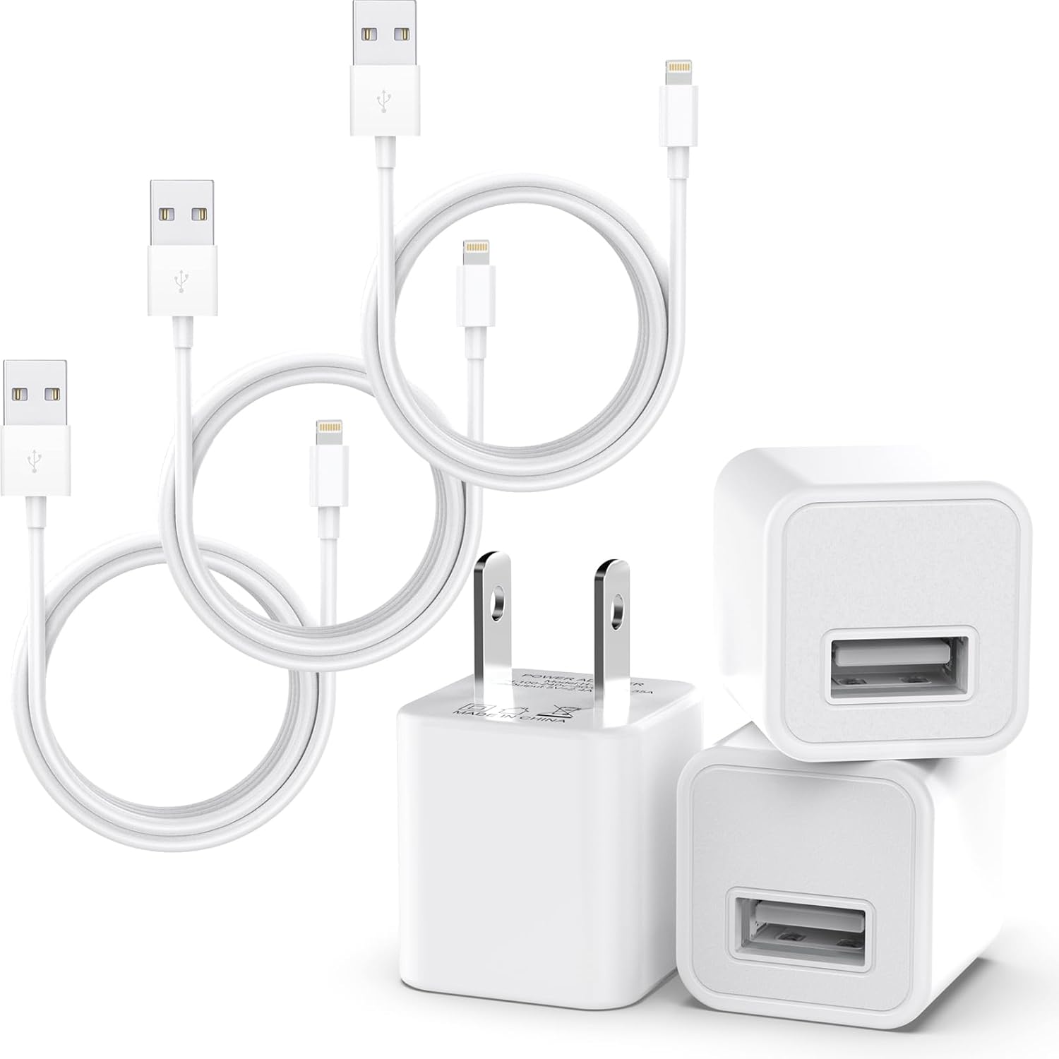 MFi Certified iPhone Charger Bundle - Fast Charging Trio 