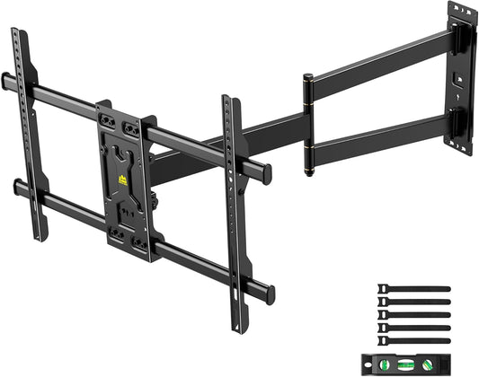 FORGING MOUNT Long Arm Corner TV Wall Mount | Easy Install, Smooth Extension, Swivel & Tilt | Fits 32-75 TVs | Holds 100lbs