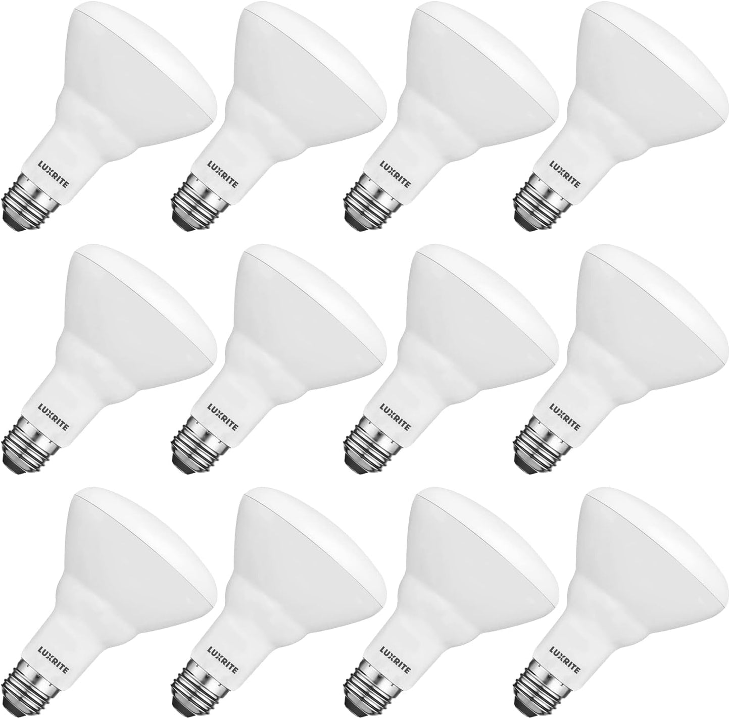 LUXRITE 12-Pack BR30 LED Bulb - Energy Efficient Lighting
