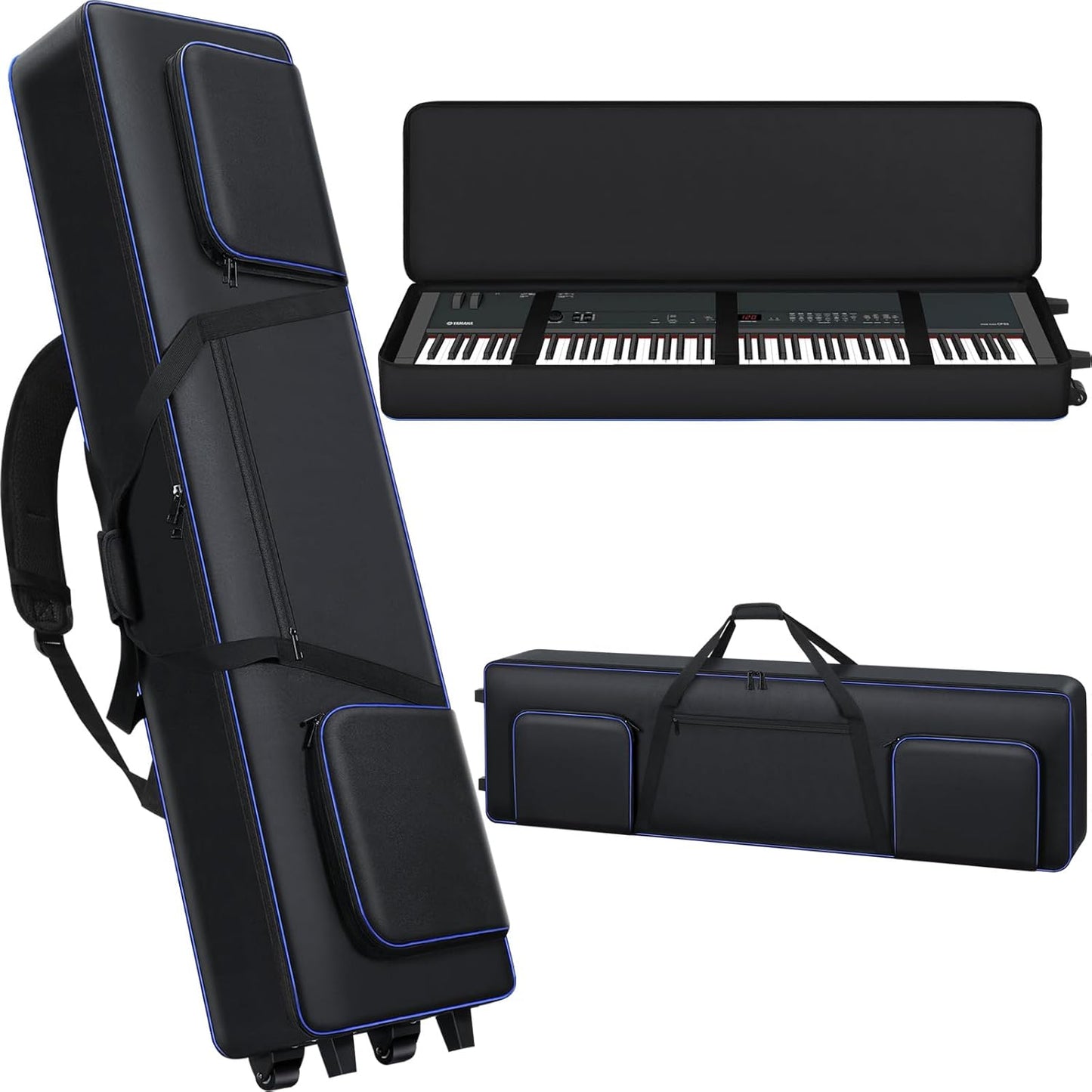 Protective 88 Key Keyboard Rolling Case