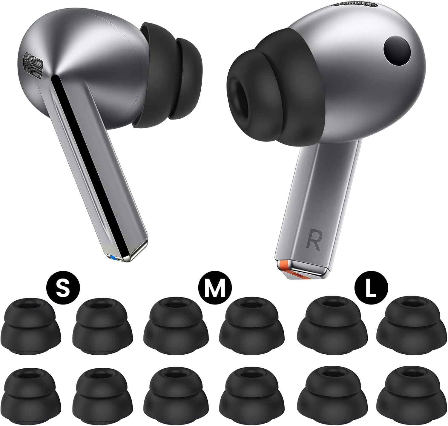 Delidigi Galaxy Buds3 Pro Ear Tips - Triple Flange Fit