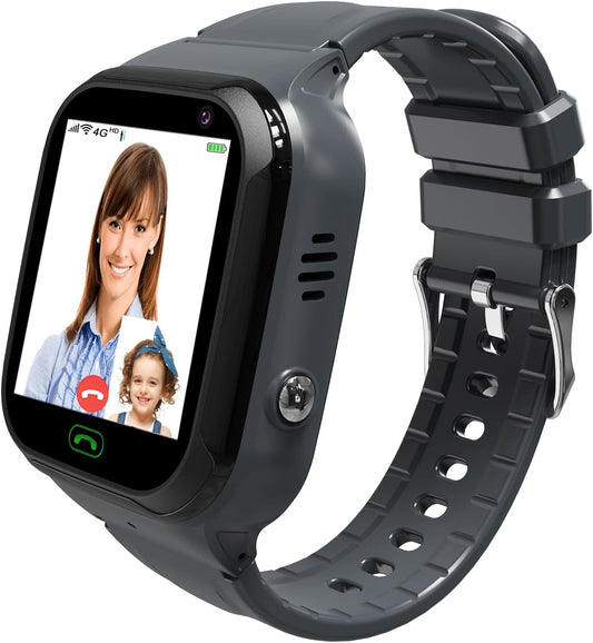 Wiwian 4G Kids Smart Watch - Real Time GPS Tracker with SOS Alarm