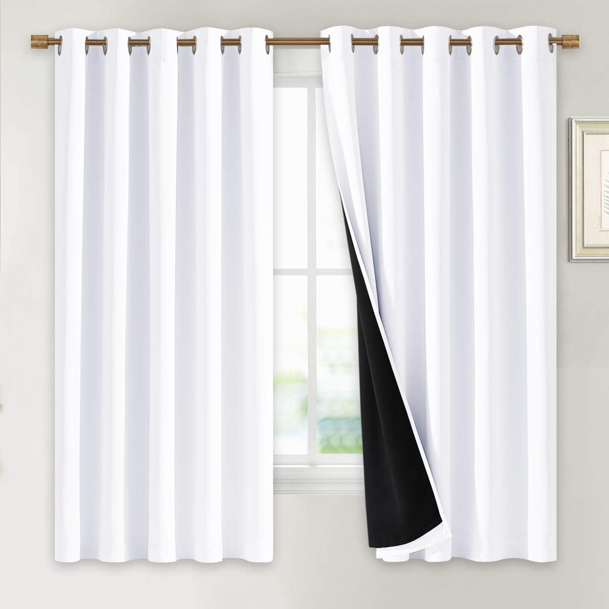NICETOWN 100% Blackout Lined Curtains for Total Darkness