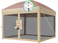 Quictent 6.6x6.6 Pop Up Canopy Tent with Magnetic Doors