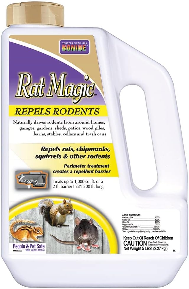Bonide Rat Magic 5 lb. Indoor & Outdoor Rodent Repellent