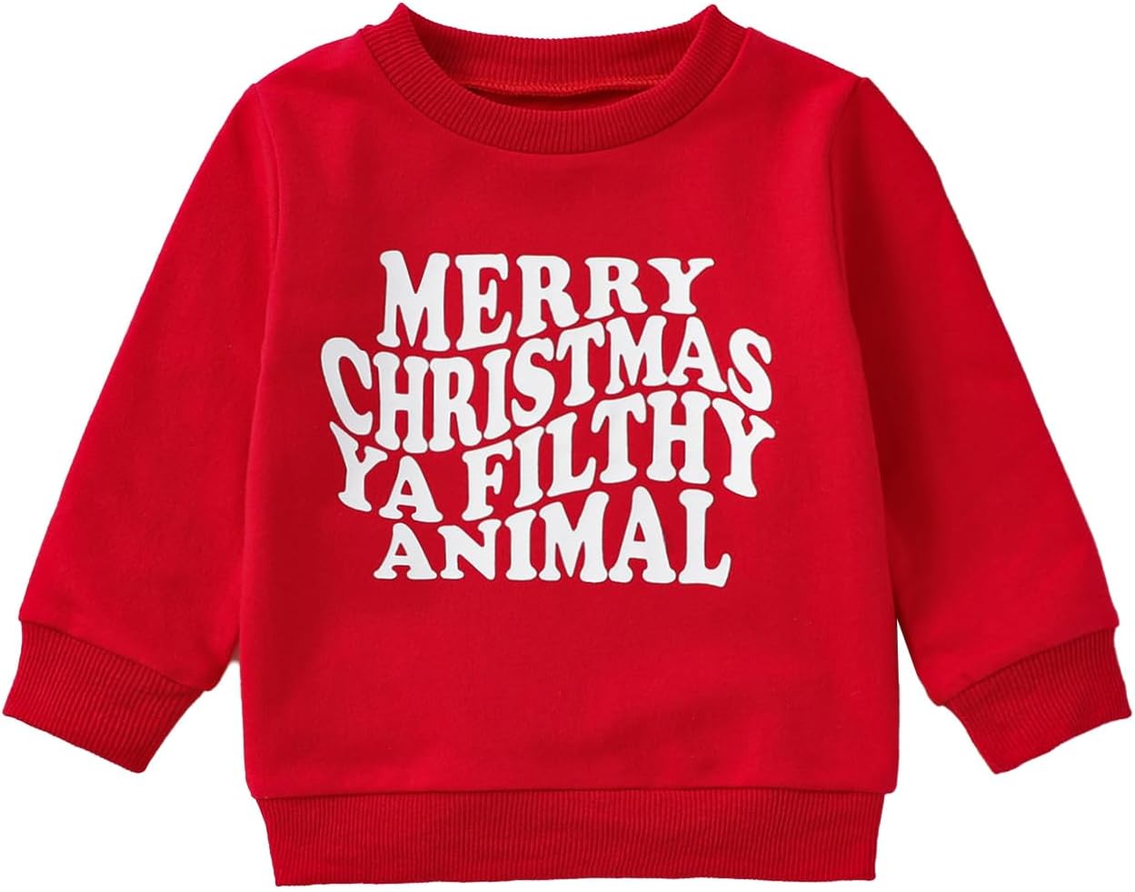 Lesimsam Christmas Crewneck Sweatshirt for Toddlers