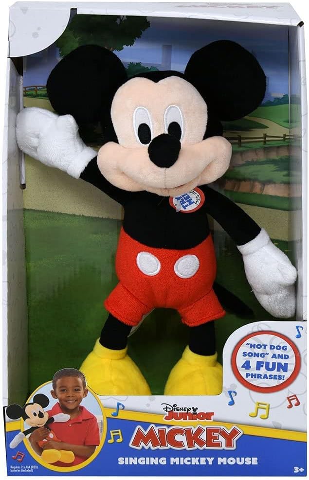 12 Singing Mickey Plush: Disney Hot Dog Fun!