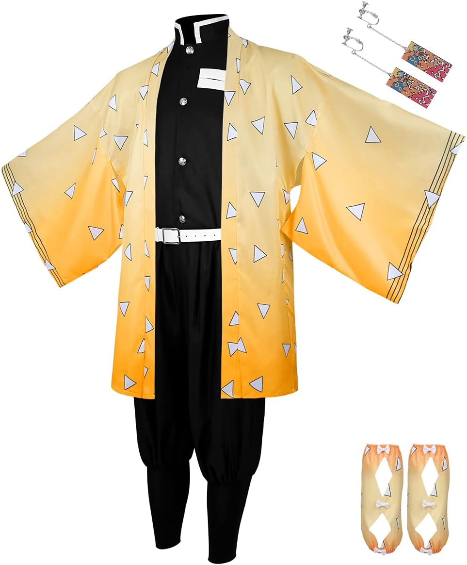 Drofe Tanjirou Zenitsu Cosplay Costume for Anime Fans