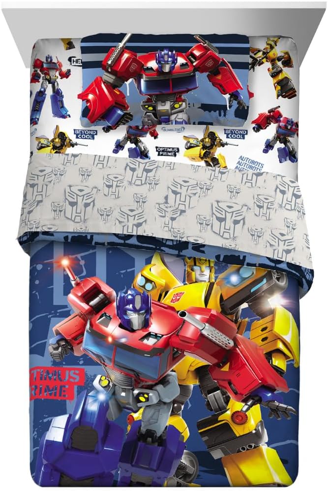 Transformers Optimus Prime Comforter and Sheet Set for Kids