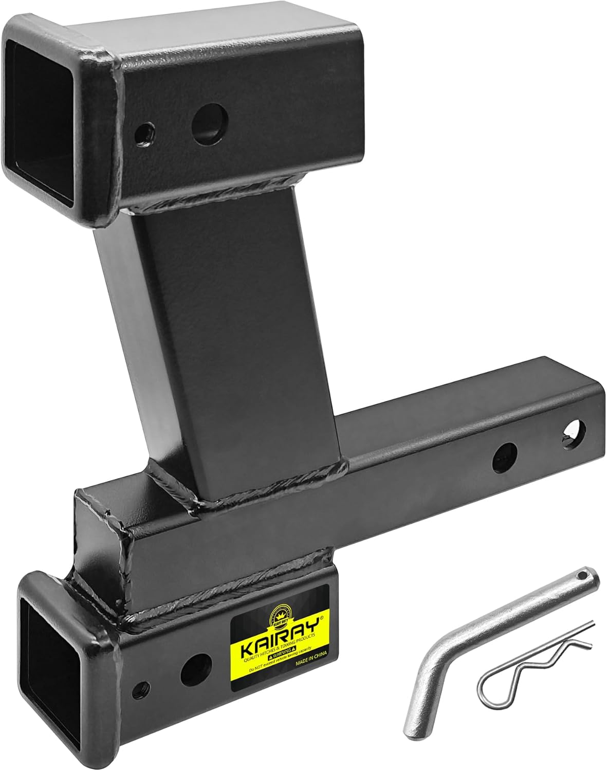 KAIRAY Trailer Dual Hitch Extender Adapter for 2-Inch Receivers