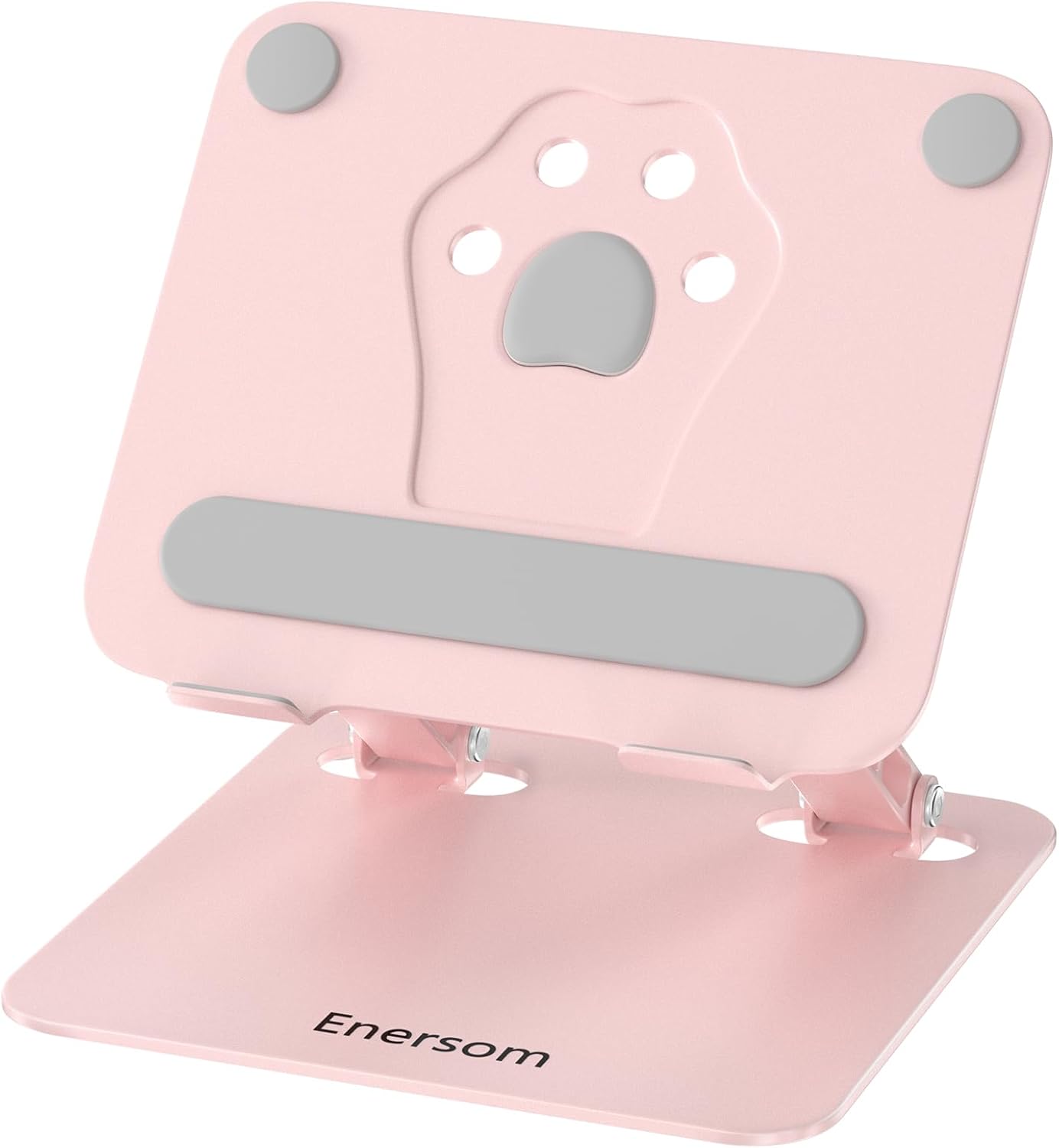 Foldable Pink Laptop Stand - Ergonomic for All Notebooks