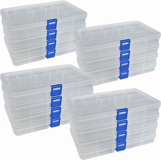 DUOFIRE Plastic Organizer Container for Jewelry and Small Items
