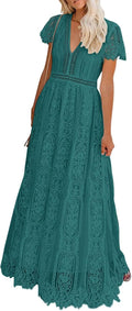 Stunning Floral Lace Wedding Dress for Bridesmaids and Parties